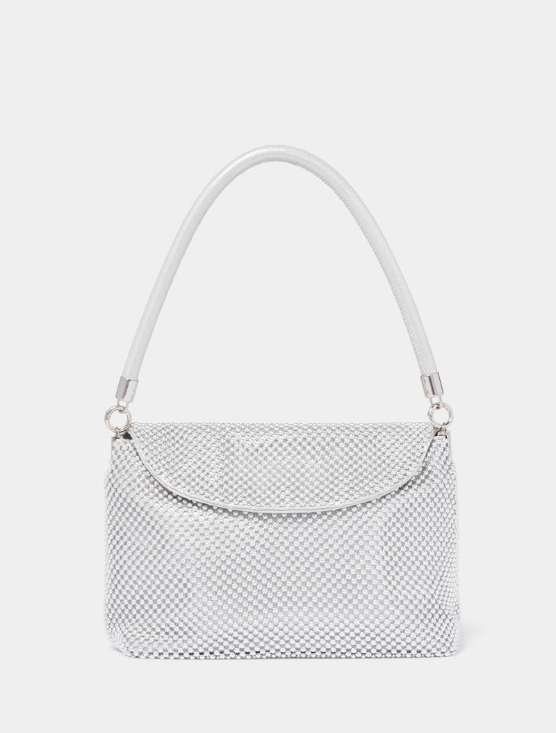 Sunday Slouch Sparkle Clutch 0 Silver Forever New