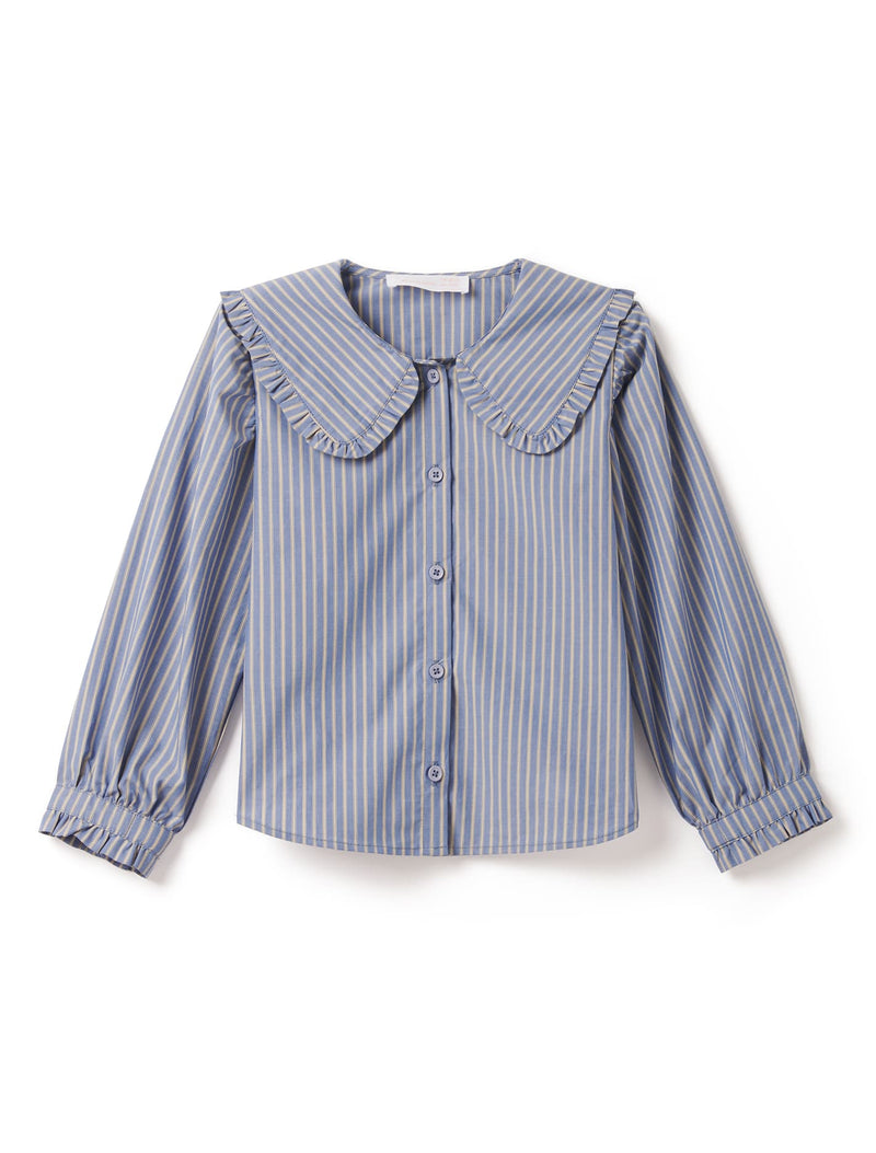 Logan Girls Collar Woven Top Forever New