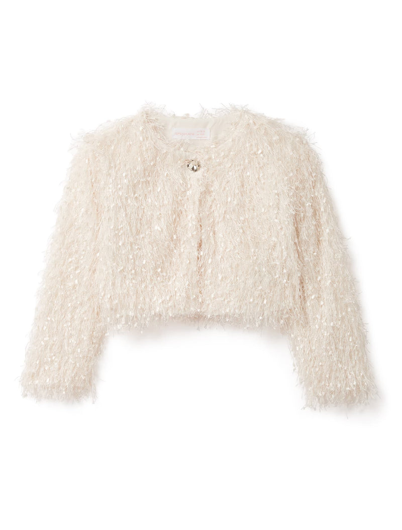 Heidi Girls Fringe Cropped Jacket Forever New