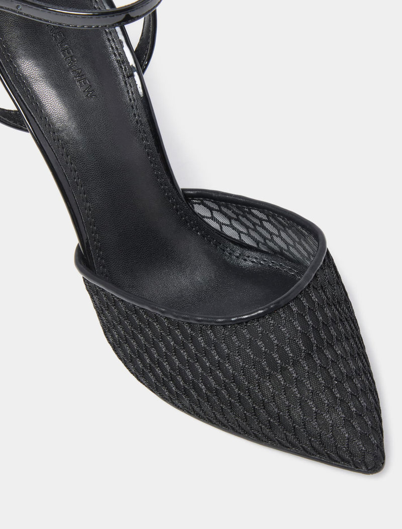 Payton Mesh Round Toe PM Heel Sandal Forever New