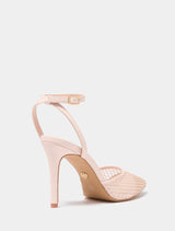 Payton Mesh Round Toe PM Heel Sandal Forever New