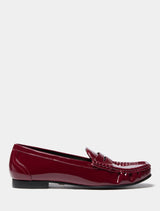 Pheobe Penny Moc Flat Loafer Burgundy Forever New