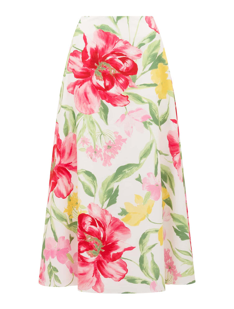 Talia Printed Midi Skirt Forever New