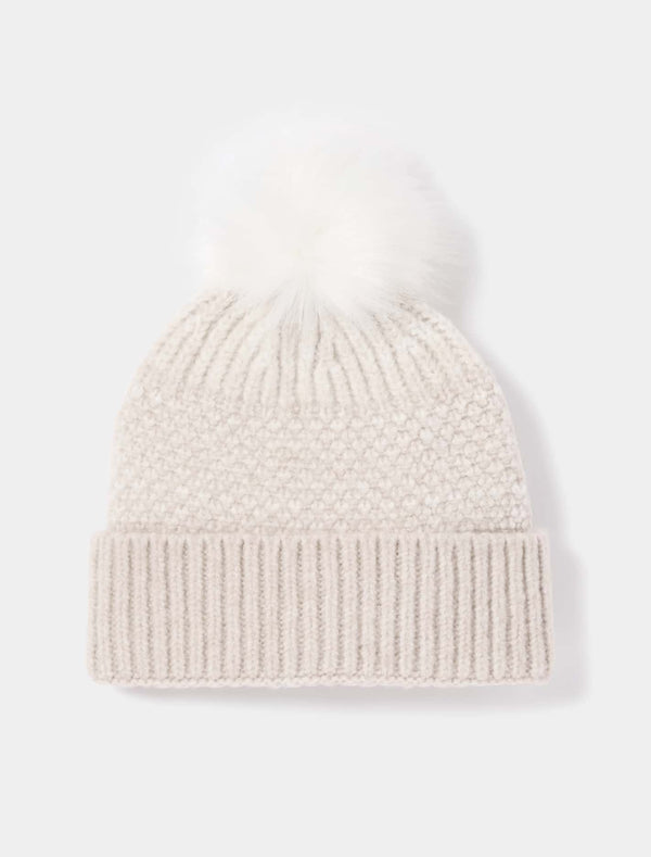 Sade Stitch Detail Beanie 0 Neutral Forever New