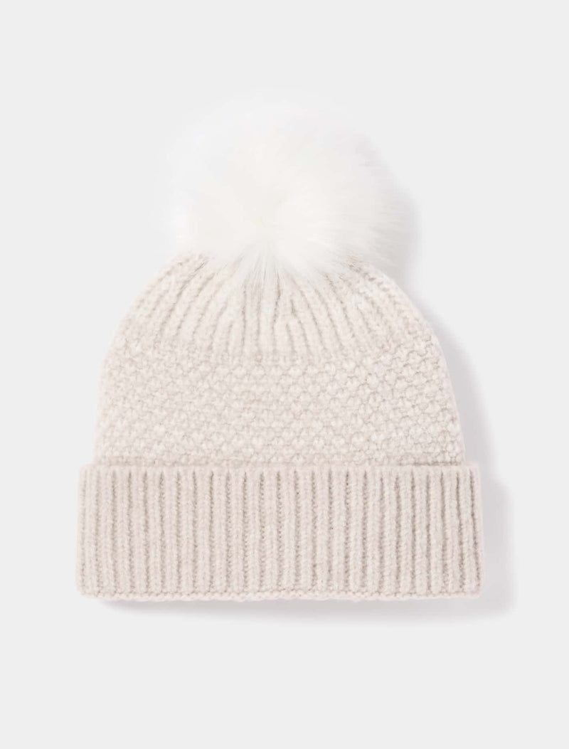 Sade Stitch Detail Beanie 0 Neutral Forever New