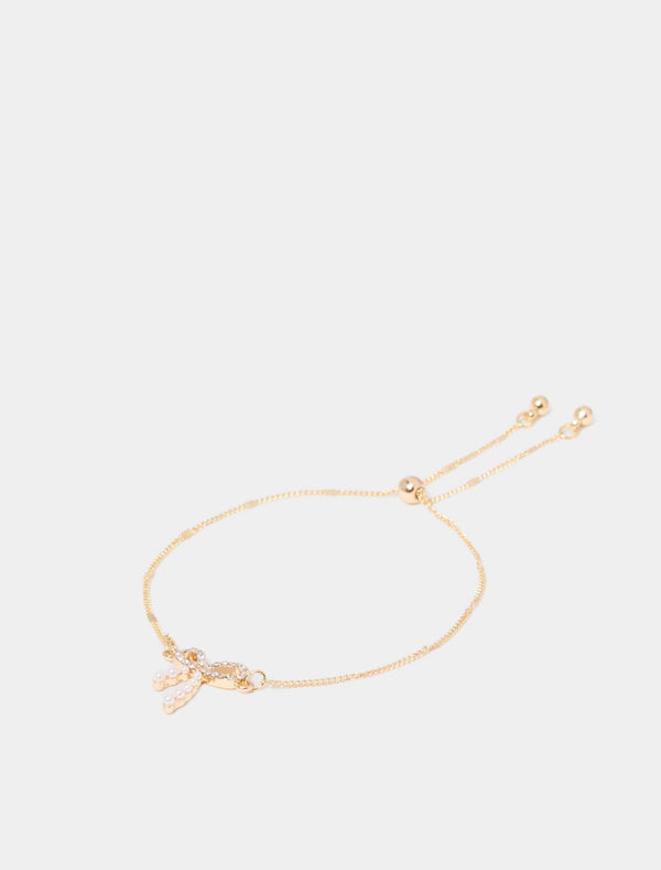 Pat Pretty Bow Bracelet 0 Crystal Pearl Forever New