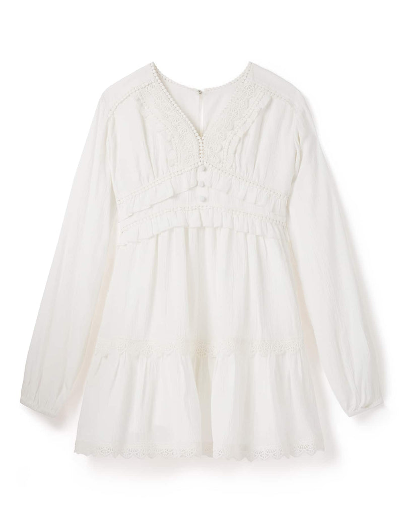 Everly Teen Lace Trim Dress Forever New