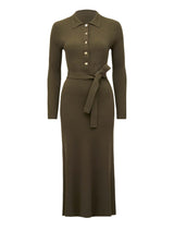 Kelani Belted Knit Midi Dress Forever New