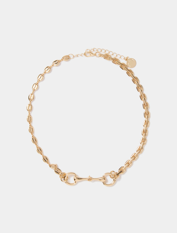 Saddler Snaffle Necklace 0 Gold Forever New