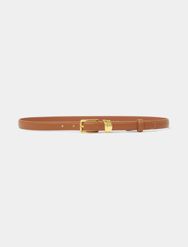 Mabel Metal Keeper Jean Belt Tan Forever New