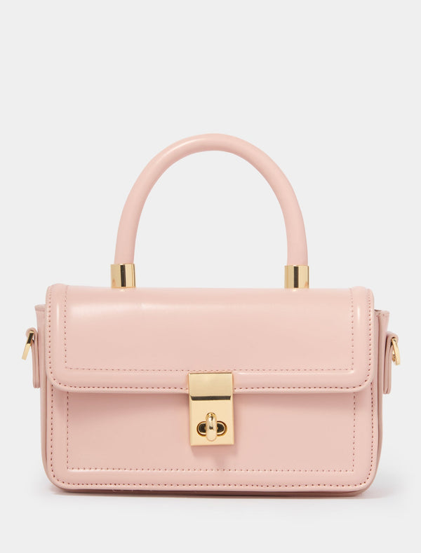 Percy Mini Lock Top Handle Bag 0 Pink Forever New