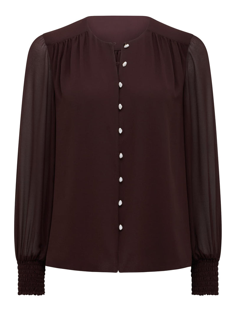Piper Gathered Yoke Blouse Forever New