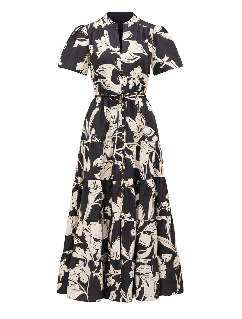 Adeline Short Sleeve Midi Dress Forever New