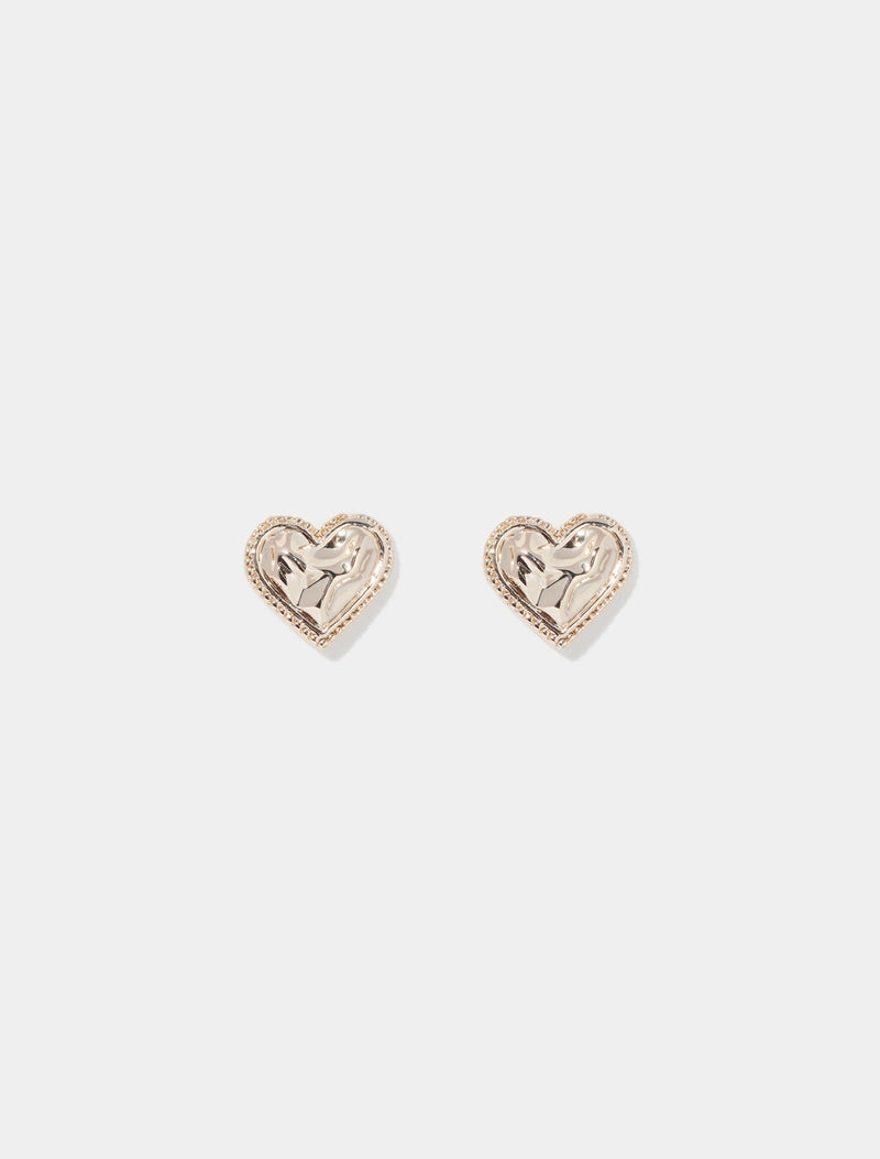 Hazel Heart Stud Earrings 0 Gold Forever New