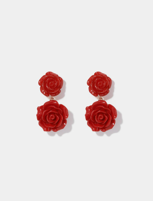 Renee Rose Drop Earrings 0 Red Forever New