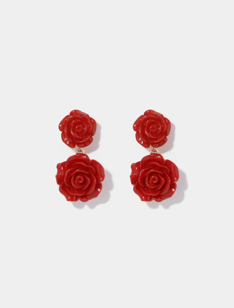 Renee Rose Drop Earrings 0 Red Forever New