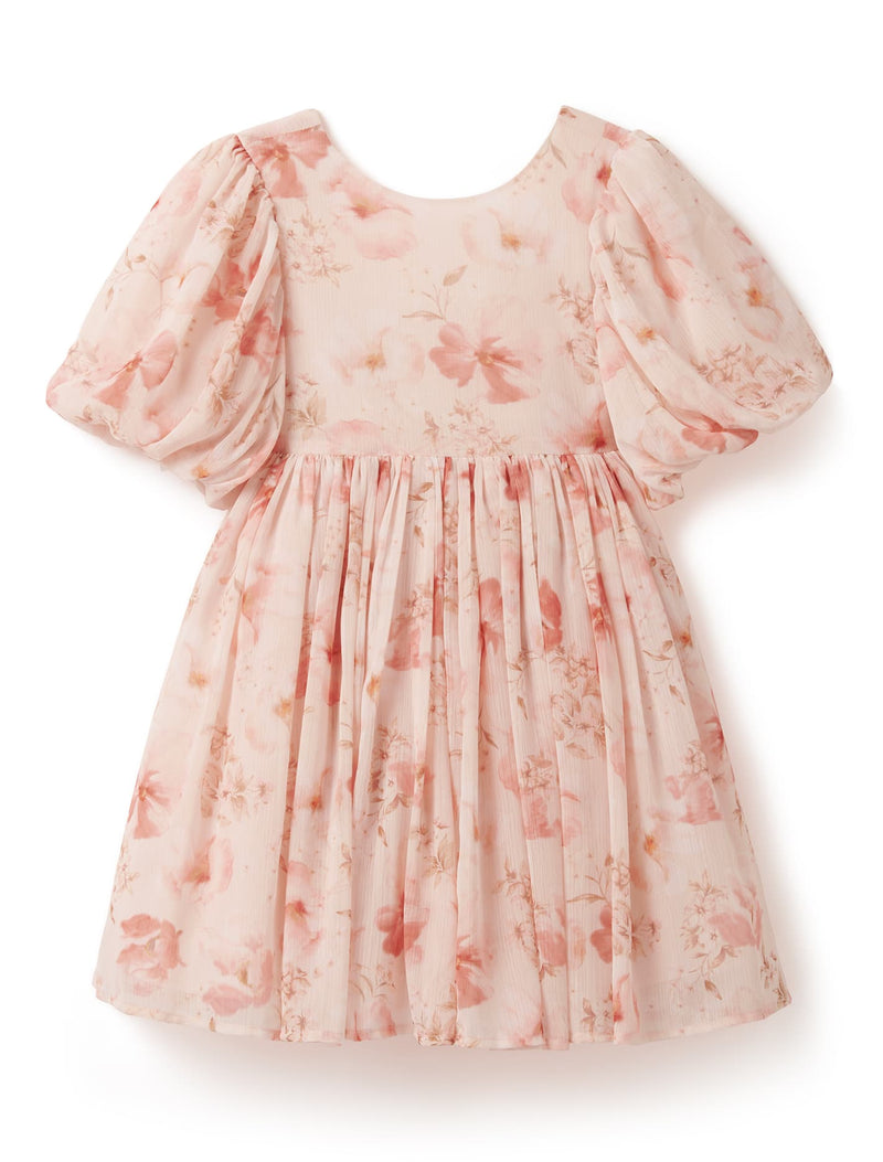 Claudine Girls Puff Sleeve Dress Forever New