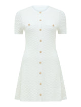 Rosa Stitch Interest Knit Mini Dress Forever New