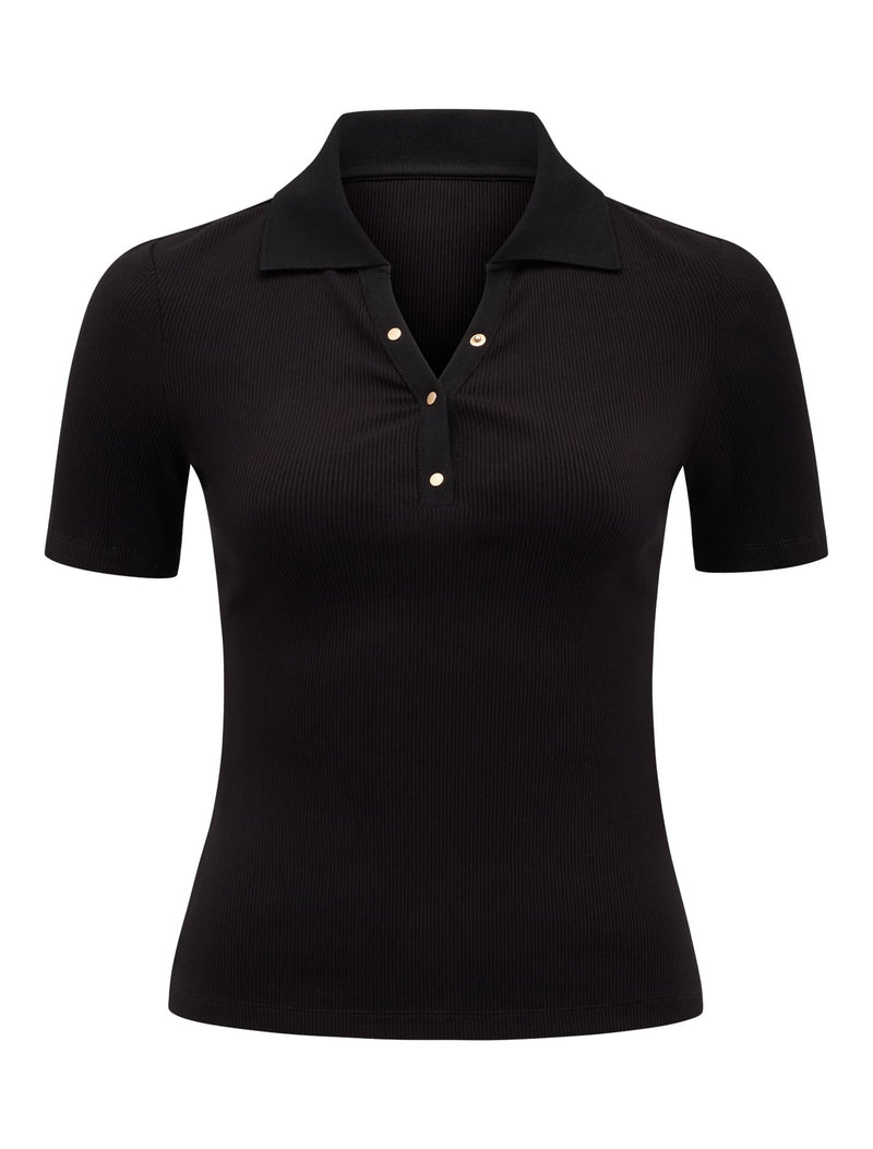 Amari Press Stud Polo Top Forever New
