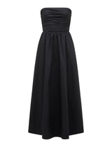 Matisse Ruched Cotton Halter Midi Dress Forever New