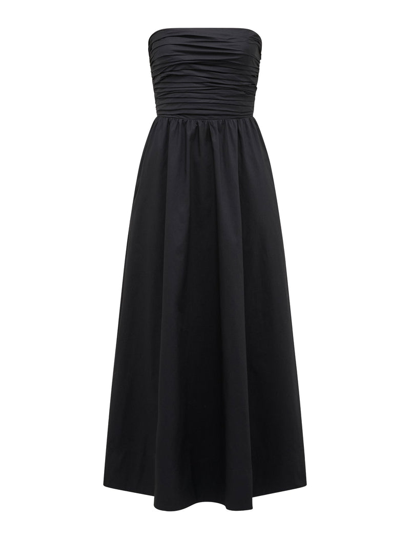 Matisse Ruched Cotton Halter Midi Dress Forever New