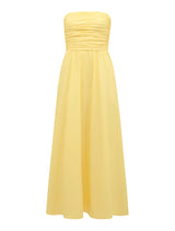 Matisse Ruched Cotton Halter Midi Dress Forever New