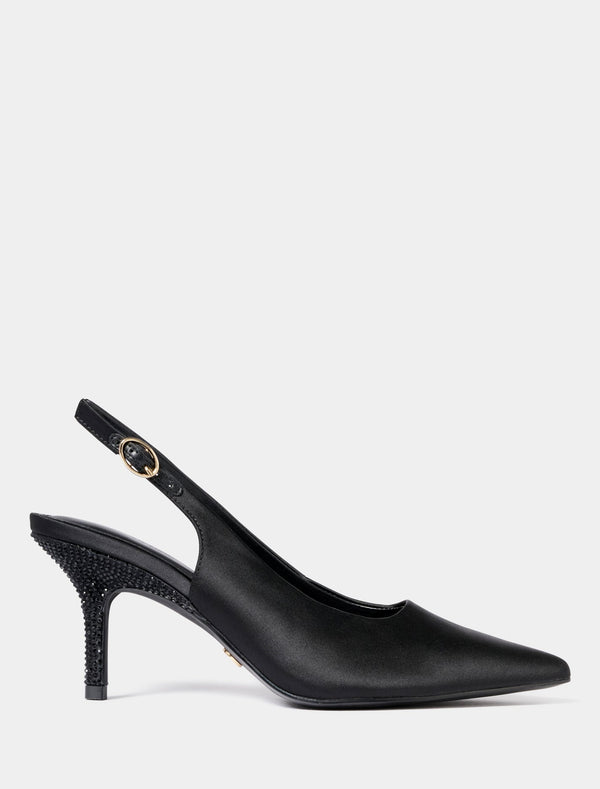 Elsie Evening Pointed Slingback Heel Black Forever New
