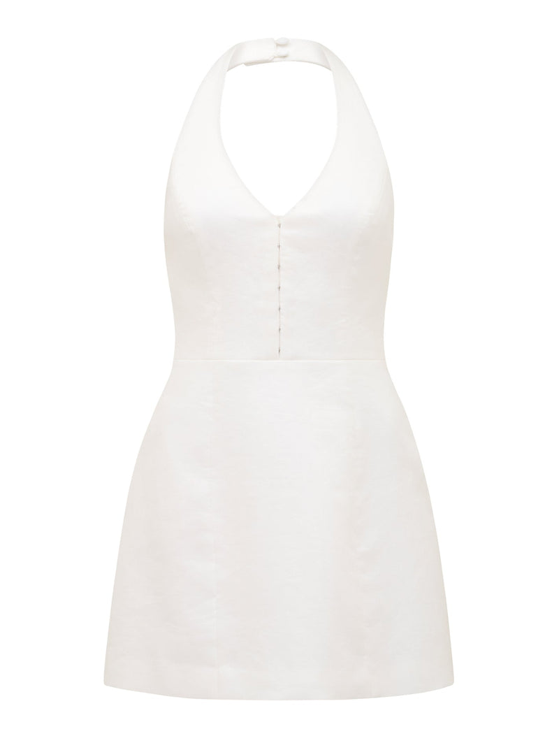 Ricki Linen Halter Mini Dress Forever New