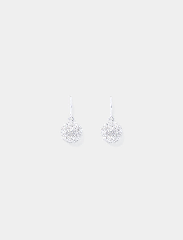 Clara Crystal Ball Earrings 0 Silver Crystal Forever New
