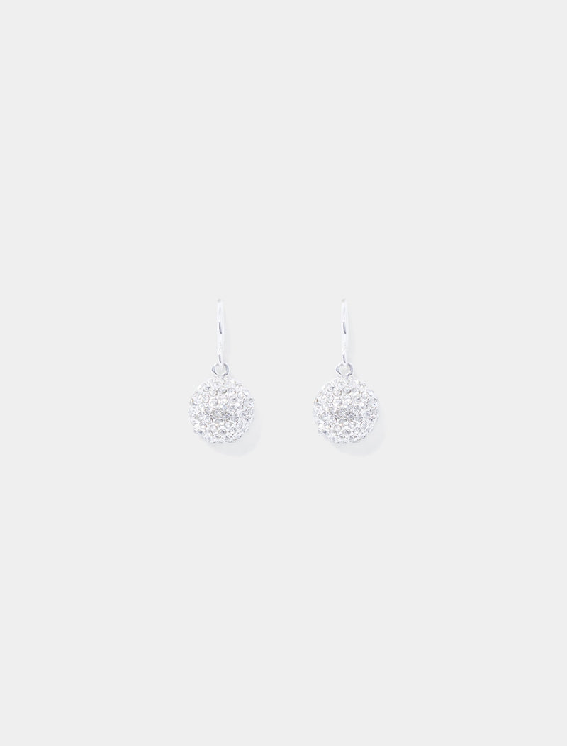 Clara Crystal Ball Earrings 0 Silver Crystal Forever New