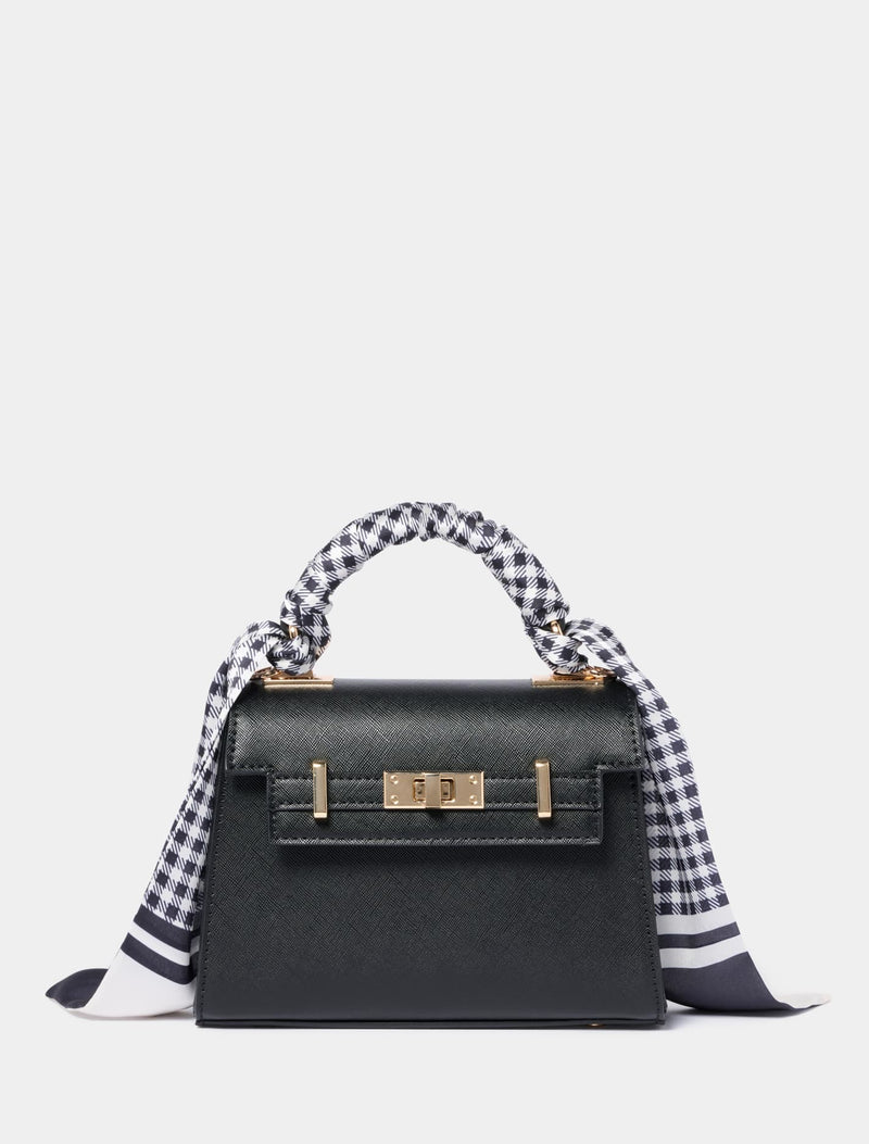 Tanya Top Handle Lock Bag 0 Black Forever New