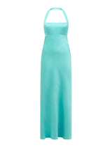 April Open Back Satin Maxi Dress Forever New