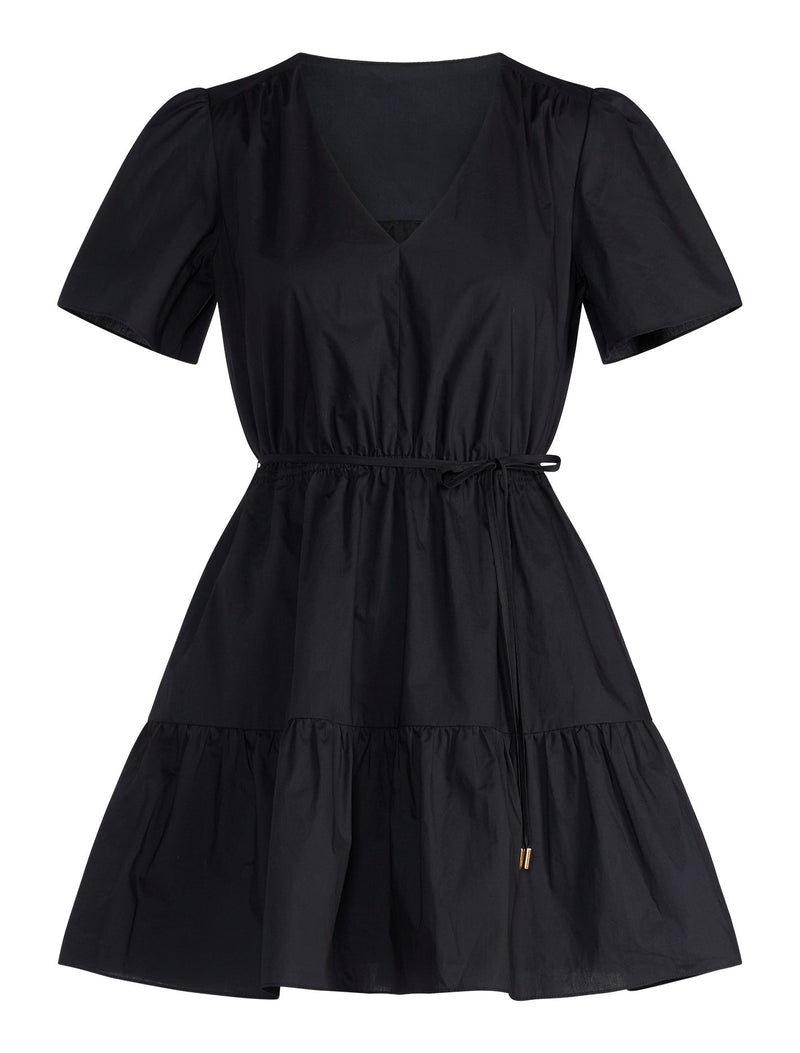 Hattie Short Sleeve Cotton Mini Dress Forever New