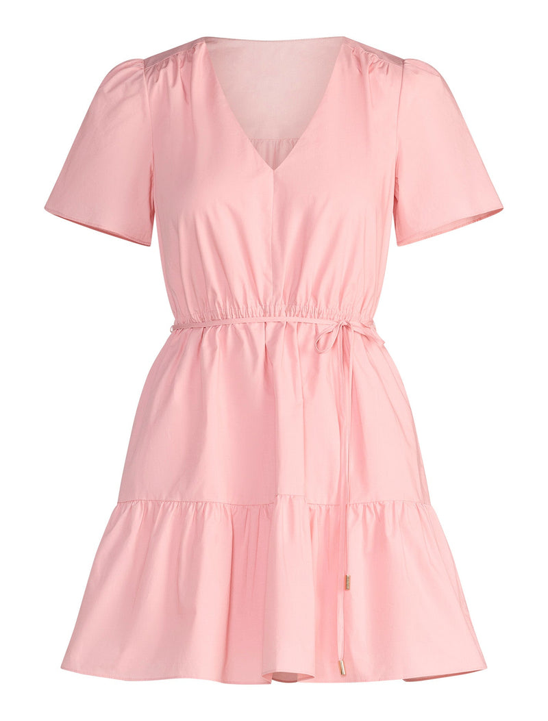 Hattie Short Sleeve Cotton Mini Dress Forever New