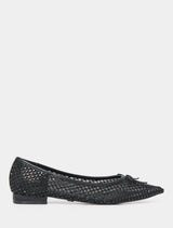 Tamara Pointy Toe Flat Pump Black Forever New