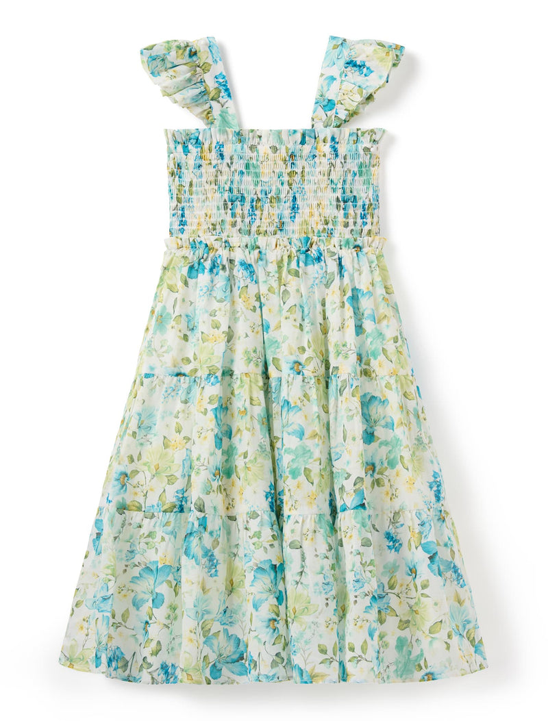 Magnolia Girls Shirred Midi Dress Forever New