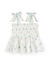 Adelaide Girls Shirred Peplum Top Forever New