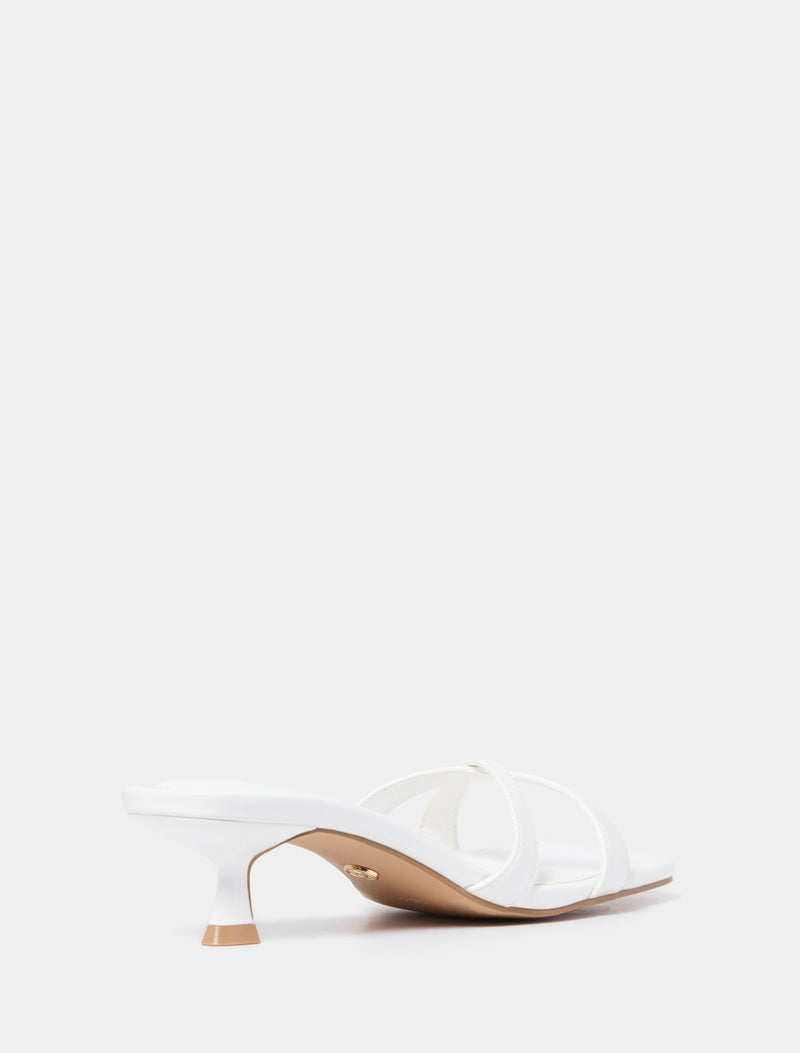 Saskia Crossover Strap Heeled Mule Forever New