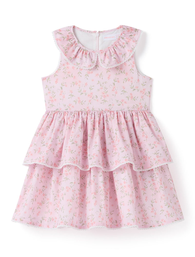 Mirabella Girls Collared Print Dress Forever New