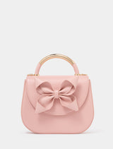 Melanie Bow Metal Handle Bag 0 Pink Forever New