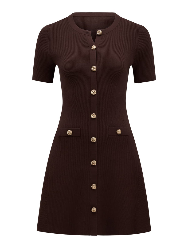 Mallory Knitted Mini Dress Forever New