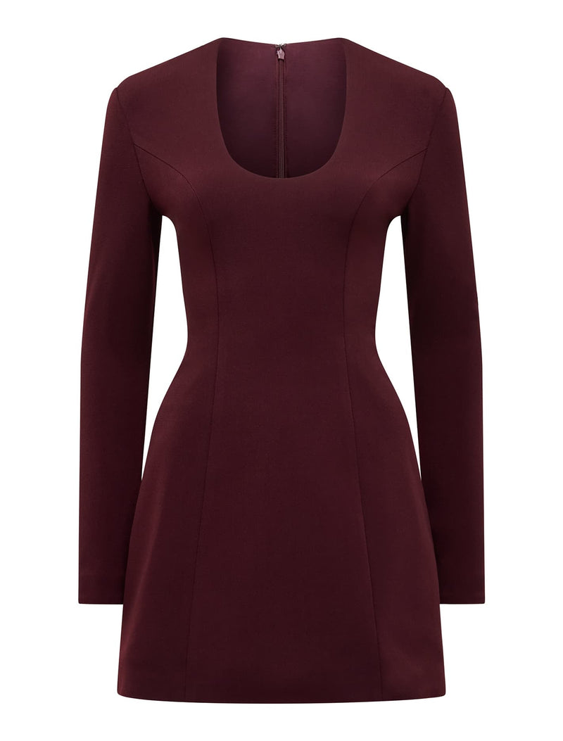 Ruby Long Sleeve Structured Mini Dress Forever New