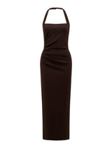 Georgie Halter Ruched Bodycon Dress Forever New