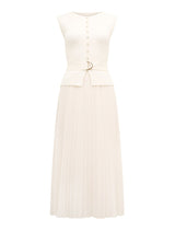 Lelani Petite Pleat Hem Midi Dress Forever New