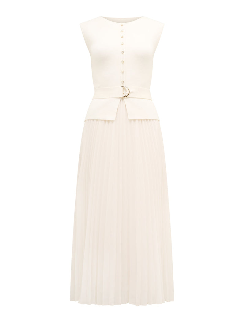 Lelani Petite Pleat Hem Midi Dress Forever New