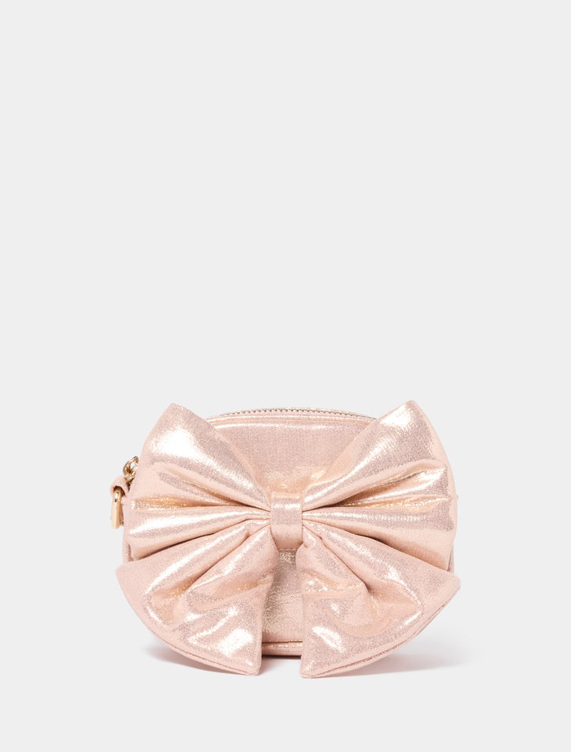 Zoella Girls Metallic Bow Bag 0 Gold Honey Forever New