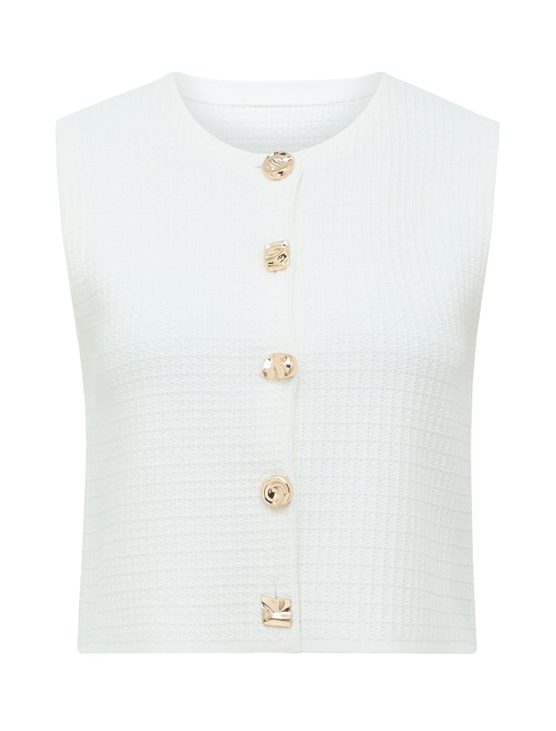 Elyse Textured Knit Tank Top Forever New