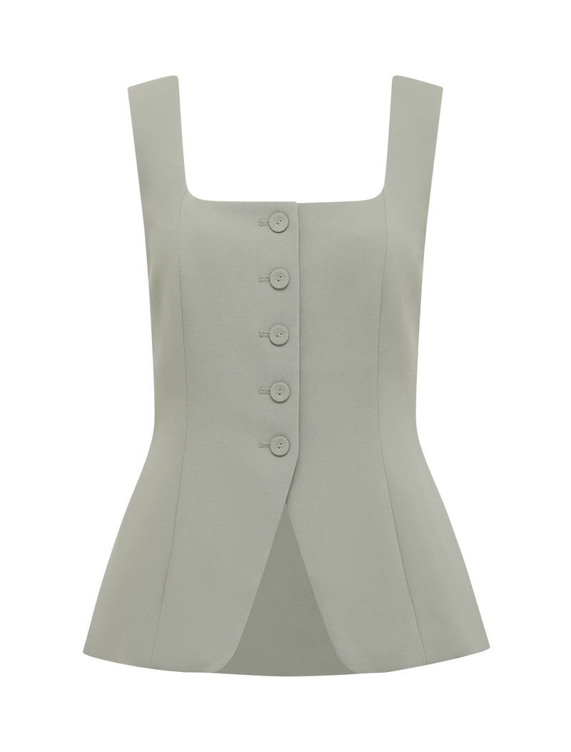 Haisley Petite Square Neck Waistcoat Forever New