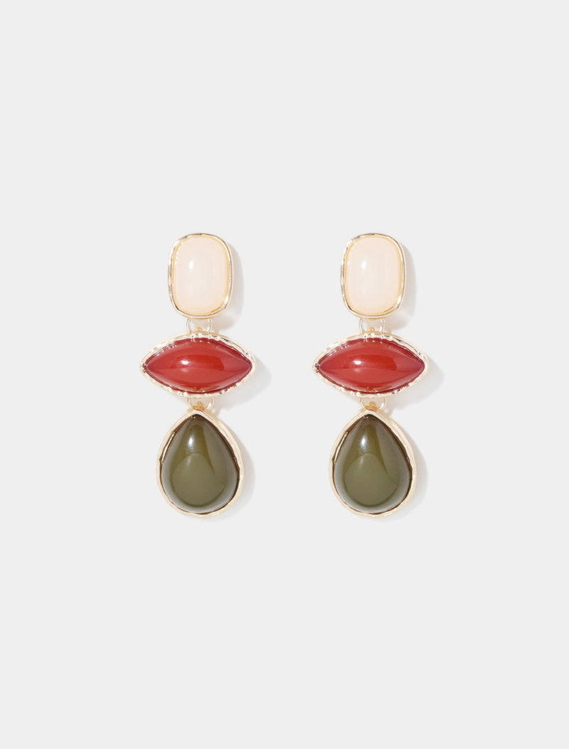 Imogen Stone Drop Earrings 0 Multi Forever New