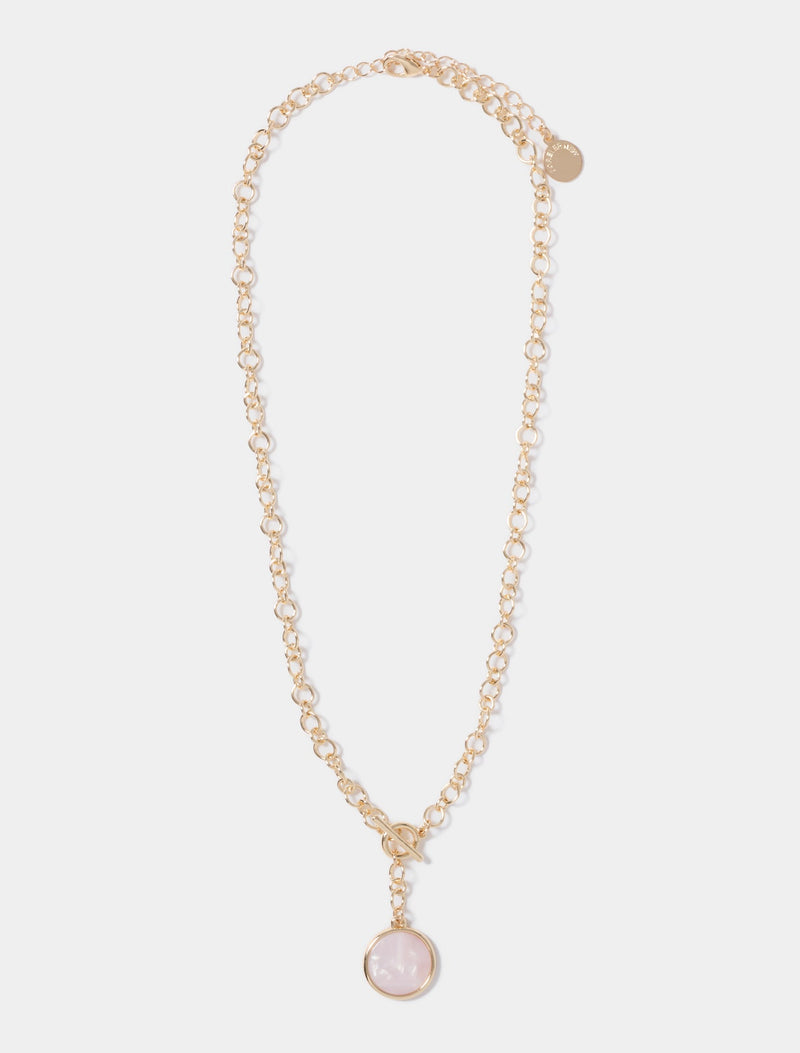 Fleur Moon Necklace 0 Ivory Gold Forever New